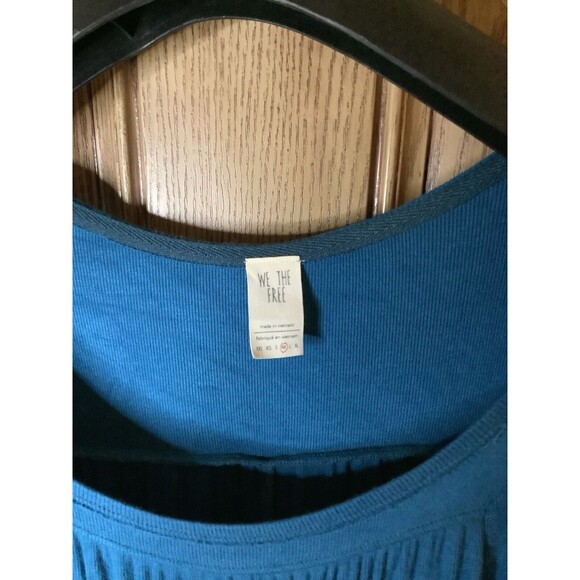 We The Free Women’s Love Valley Tunic Top Aquatic Blue Size Medium - Picture 2 of 4
